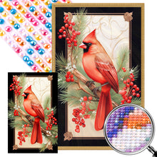 Load image into Gallery viewer, AB Diamond Painting - Full Round - North American Cardinal On The Branch (40*65CM)
