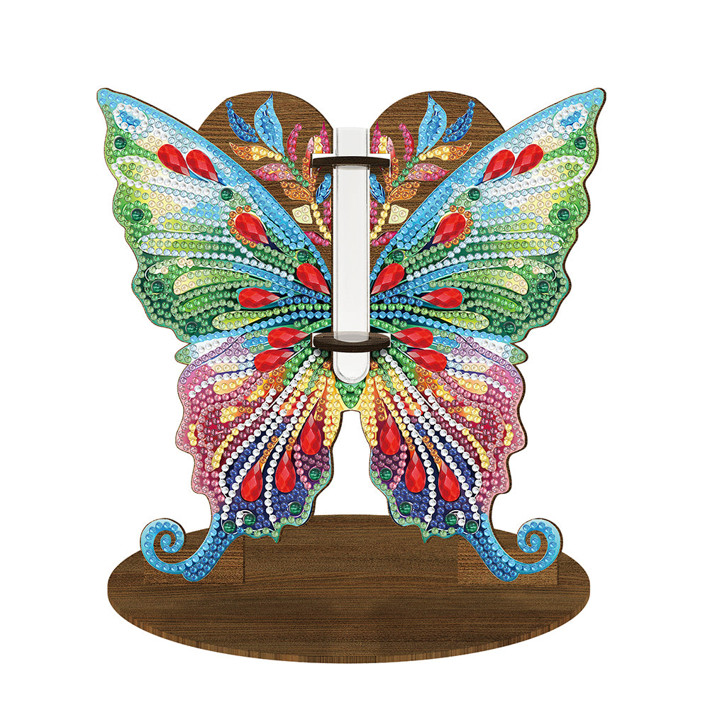 Wood Elephant Diamond Painting Vase Desktop Diamond Art Kits Bedroom Table Decor