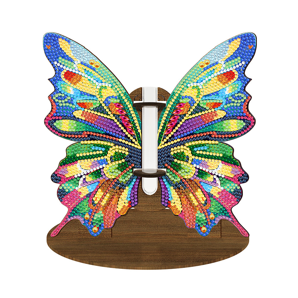 Wood Elephant Diamond Painting Vase Desktop Diamond Art Kits Bedroom Table Decor