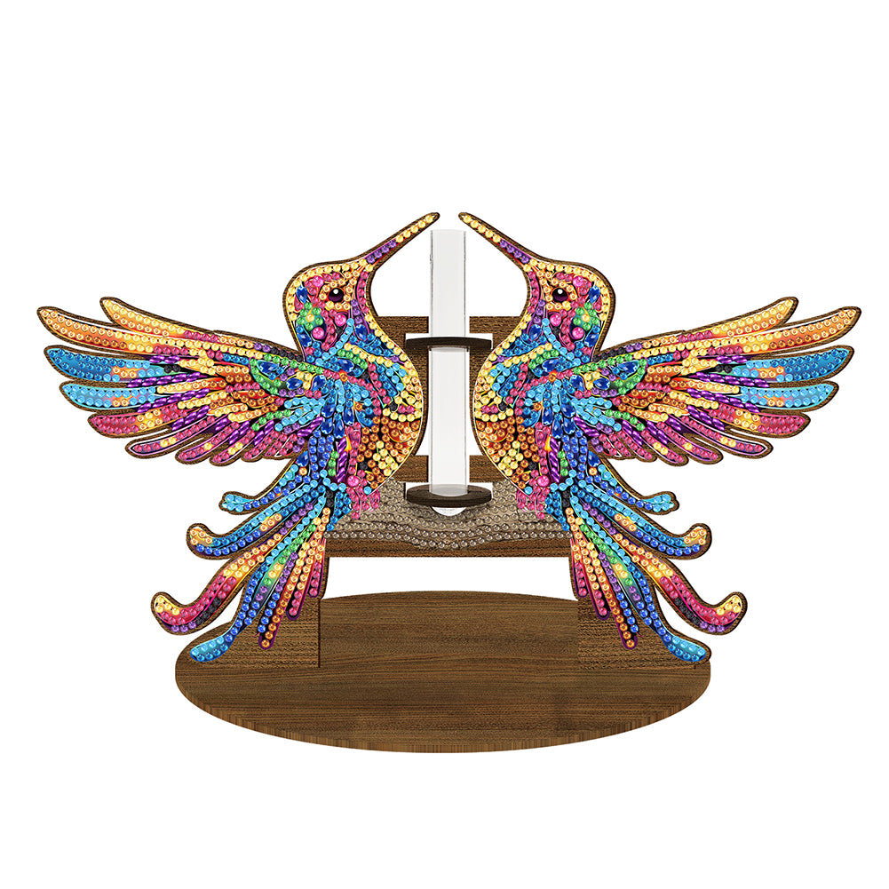 Wood Elephant Diamond Painting Vase Desktop Diamond Art Kits Bedroom Table Decor