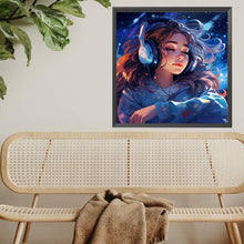 Load image into Gallery viewer, Diamond Painting - Full Square - Music Trend Girl (40*40CM)
