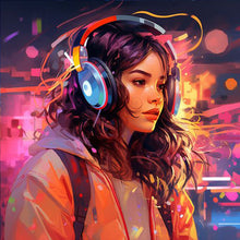 Load image into Gallery viewer, Diamond Painting - Full Square - Music Trend Girl (40*40CM)
