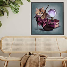 Load image into Gallery viewer, Diamond Painting - Full Square - Cat Witch (40*40CM)
