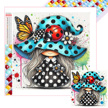 Load image into Gallery viewer, Diamond Painting - Full Square - Colorful Ladybug Girl (30*30CM)
