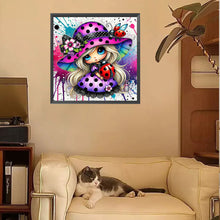 Load image into Gallery viewer, Diamond Painting - Full Square - Colorful Ladybug Girl (30*30CM)
