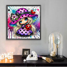 Load image into Gallery viewer, Diamond Painting - Full Square - Colorful Ladybug Girl (30*30CM)
