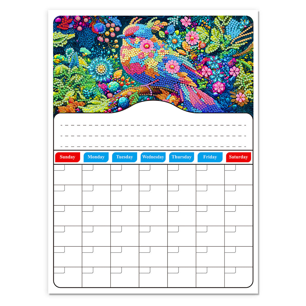 Bird On Branch Diamond Painting Refrigerator Magnet DIY Fridge Stickers Calendar