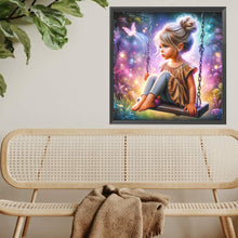 Load image into Gallery viewer, Diamond Painting - Full Square - Dream Butterfly Little Girl (40*40CM)
