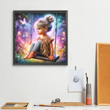 Load image into Gallery viewer, Diamond Painting - Full Square - Dream Butterfly Little Girl (40*40CM)
