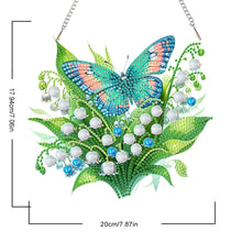 Load image into Gallery viewer, Acrylic Special Shape Flower Parrot DIY Diamond Art Pendant Kit for Wall Window
