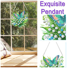 Load image into Gallery viewer, Acrylic Special Shape Flower Parrot DIY Diamond Art Pendant Kit for Wall Window
