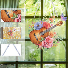 Load image into Gallery viewer, Acrylic Special Shape Flower Parrot DIY Diamond Art Pendant Kit for Wall Window
