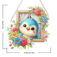 Load image into Gallery viewer, Acrylic Special Shape Flower Parrot DIY Diamond Art Pendant Kit for Wall Window
