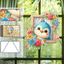 Load image into Gallery viewer, Acrylic Special Shape Flower Parrot DIY Diamond Art Pendant Kit for Wall Window
