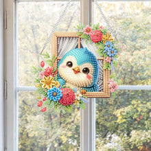 Load image into Gallery viewer, Acrylic Special Shape Flower Parrot DIY Diamond Art Pendant Kit for Wall Window
