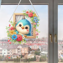 Load image into Gallery viewer, Acrylic Special Shape Flower Parrot DIY Diamond Art Pendant Kit for Wall Window
