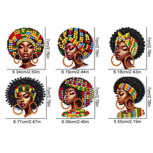 Load image into Gallery viewer, 6Pcs Double Sided Special Shape Animals Diamond Art Keyring for Beginners Adults
