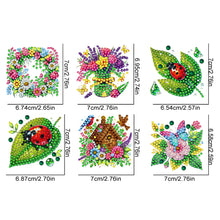 Load image into Gallery viewer, 6Pcs Double Sided Special Shape Animals Diamond Art Keyring for Beginners Adults
