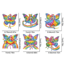 Load image into Gallery viewer, 6Pcs Double Sided Special Shape Animals Diamond Art Keyring for Beginners Adults
