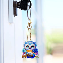 Load image into Gallery viewer, 6Pcs Double Sided Special Shape Animals Diamond Art Keyring for Beginners Adults
