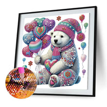 Load image into Gallery viewer, Diamond Painting - Partial Special Shaped - Polar Bear With Mandala Pattern (30*30CM)
