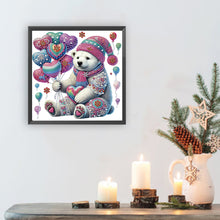 Load image into Gallery viewer, Diamond Painting - Partial Special Shaped - Polar Bear With Mandala Pattern (30*30CM)
