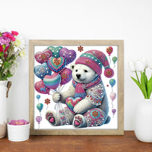 Load image into Gallery viewer, Diamond Painting - Partial Special Shaped - Polar Bear With Mandala Pattern (30*30CM)
