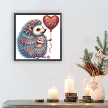 Load image into Gallery viewer, Diamond Painting - Partial Special Shaped - Hedgehog With Mandala Pattern (30*30CM)
