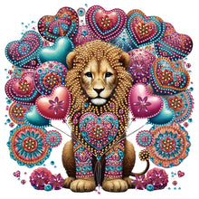 Load image into Gallery viewer, Diamond Painting - Partial Special Shaped - Lion With Mandala Pattern (30*30CM)
