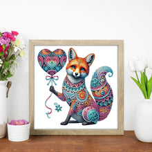 Load image into Gallery viewer, Diamond Painting - Partial Special Shaped - Fox With Mandala Pattern (30*30CM)
