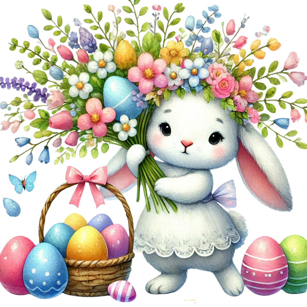 Diamond Painting - Full Round - Rabbit (40*40CM)