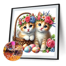 Load image into Gallery viewer, Diamond Painting - Full Round - Two Cats (40*40CM)
