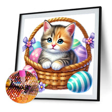 Load image into Gallery viewer, Diamond Painting - Full Round - Easter Cat (40*40CM)
