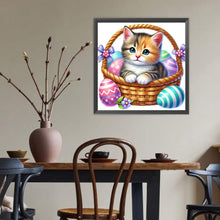 Load image into Gallery viewer, Diamond Painting - Full Round - Easter Cat (40*40CM)
