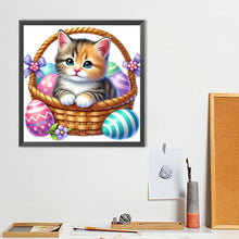 Load image into Gallery viewer, Diamond Painting - Full Round - Easter Cat (40*40CM)
