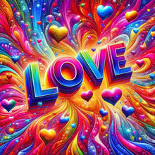 Load image into Gallery viewer, Diamond Painting - Full Round - Colorful Love (40*40CM)
