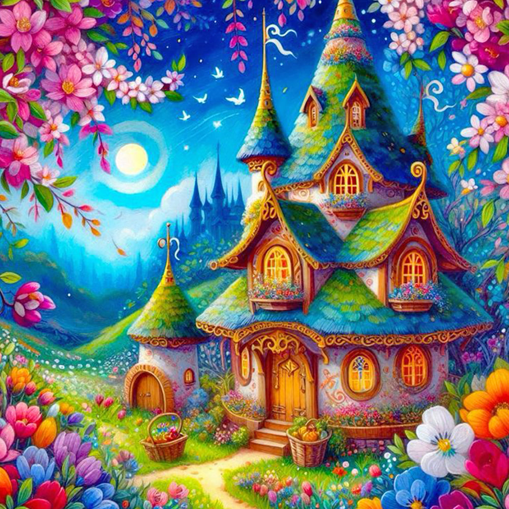 Diamond Painting - Full Round - Elf House (40*40CM)