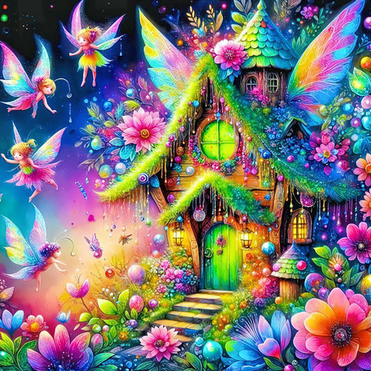 Diamond Painting - Full Round - Elf House (40*40CM)