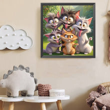 Load image into Gallery viewer, Diamond Painting - Full Round - Funny Cat (40*40CM)
