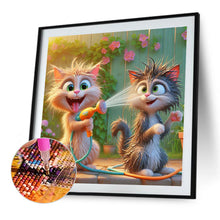 Load image into Gallery viewer, Diamond Painting - Full Round - Funny Cat (40*40CM)
