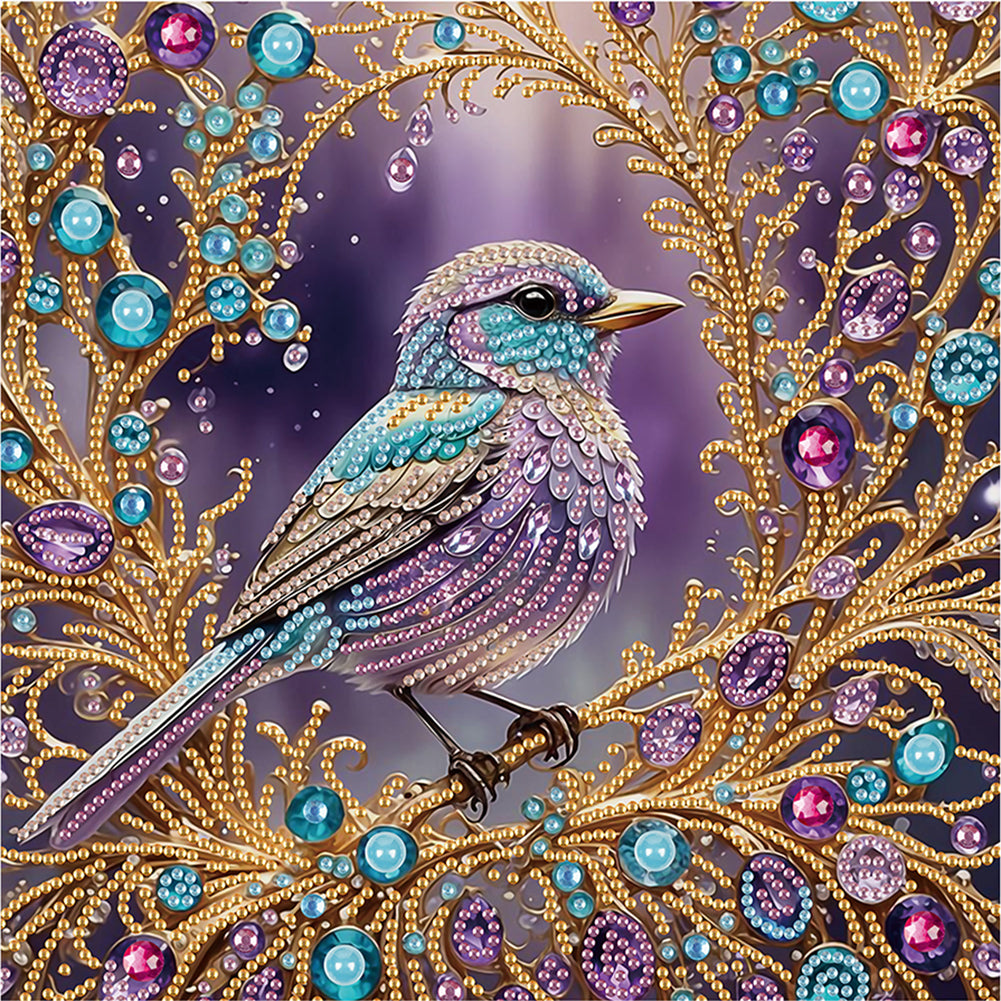 Diamond Painting - Partial Special Shaped - Birds (30*30CM)