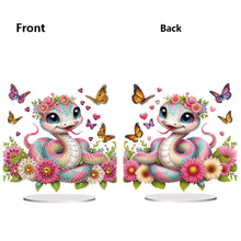 Load image into Gallery viewer, Special Shape Flower Snake Diamond Painting Desktop Decors for Home Office Decor
