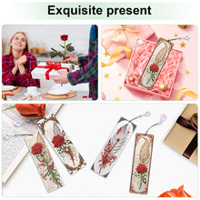 Load image into Gallery viewer, 4Pcs Special Shape Feathers Diamond Painting Bookmark Making Kit for Book Lovers
