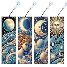 Load image into Gallery viewer, 4Pcs Special Shape Book Dinosaur Diamond Painting Bookmark for Adults Beginners
