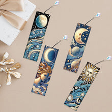 Load image into Gallery viewer, 4Pcs Special Shape Book Dinosaur Diamond Painting Bookmark for Adults Beginners
