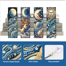 Load image into Gallery viewer, 4Pcs Special Shape Book Dinosaur Diamond Painting Bookmark for Adults Beginners
