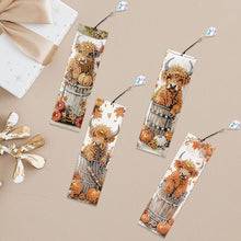 Load image into Gallery viewer, 4Pcs Special Shape Book Dinosaur Diamond Painting Bookmark for Adults Beginners
