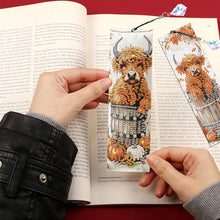 Load image into Gallery viewer, 4Pcs Special Shape Book Dinosaur Diamond Painting Bookmark for Adults Beginners
