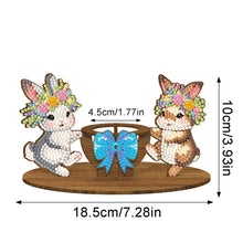 Load image into Gallery viewer, Special Shape Butterfly Rabbit Rhinestones Desktop Ornaments Bedroom Table Decor
