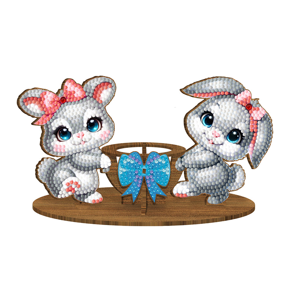 Special Shape Butterfly Rabbit Rhinestones Desktop Ornaments Bedroom Table Decor